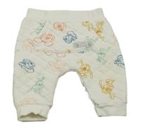 Biele prešívané tepláky s Disney přátely Primark