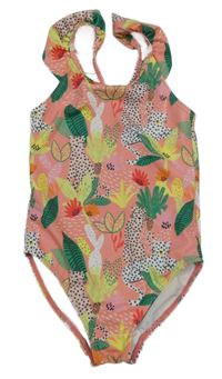 Světlerůžové plavky se zvířátky 
