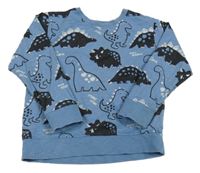 Modré triko s dinosaury Next