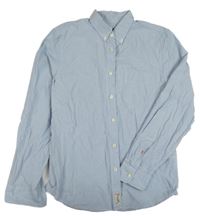 Světlemodro-bílá pruhovaná košile H&M