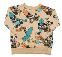 Ružová mikina s Mickey Mousem