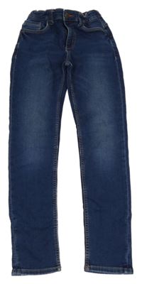 Tmavomodré teplákové slim rifle C&A