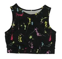 Čierno-farebný športový crop top zn. V by Very