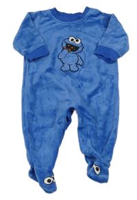 Modrý sametový overal - Sesame street H&M