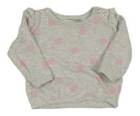 Sivá bodkovaná á mikina