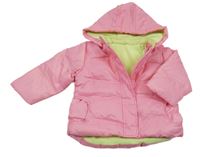 Světlerůžová šusťáková zateplená bunda s kapucí George