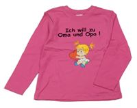 Fuchsiové tričko s dievčatkom