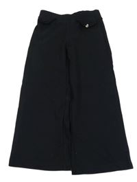 Čierne široké teplákové nohavice so srdíčkemDopodopo