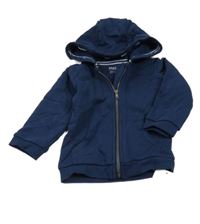 Nové - Tmavomodrá propínací mikina s kapucí M&S