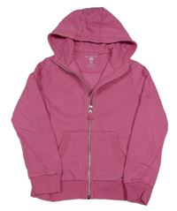 Tmavoružová prepínaci mikina s kapucňou F&F