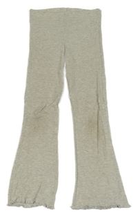 Svetloružové rebrované flare nohavice F&F