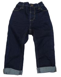 Tmavomodré teplákové rifle Next