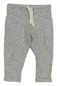 Čierno-biele pruhované tepláky F&F