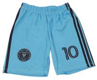 Modré futbalové kraťasy s pruhy - Miami