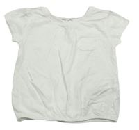 Biele tričko s vreckom Next