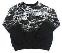 Čierno-biela vzorovaná mikina H&M
