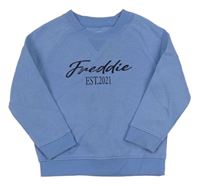 Modrá mikina s nápisom Primark