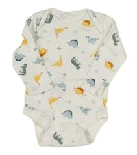Smetanové body s dinosaury 