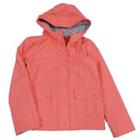Korálová nepromokavá jarní bunda s kapucí Dunnes