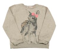 Béžová mikina se srnkou H&M