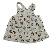 Šedé teplákové laclové šaty s Minnie H&M