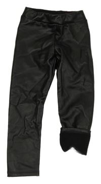 Čierne potiahnuté é legíny Calzedonia