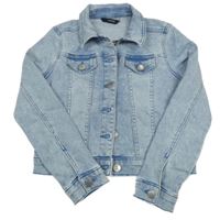 Světlemodrá riflová crop bunda George 