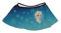 Modro-zelená plavková sukňa s Elsou Disney