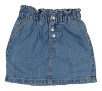 Modrá rifľová sukňa Kiabi