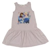 Svetlofialové šaty s Frozen H&M