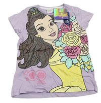 Světlefialové tričko s Belle Disney