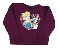 Višňová crop mikina s Elsou zn. Disney