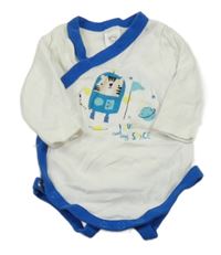 Bílo-cobaltově modré zavinovací body s obrázkem C&A