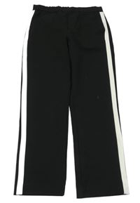 Černé chino kalhoty s pruhem Zara