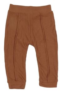 Čokoládové rebrované nohavice George