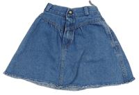 Modrá rifľová sukňa