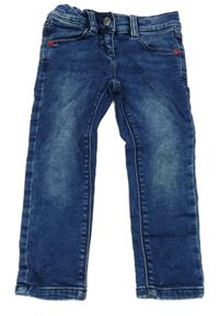 Tmavomodré šisované skinny teplákové rifle S. Oliver