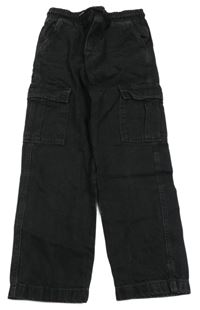 Černé cargo rifle KIABI