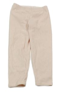 Svetloružové plyšové legíny