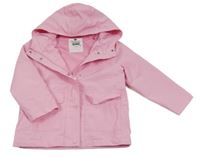 Svetloružová šušťáková jarná bunda s kapucňou F&F