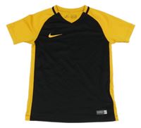Černo-pomerančový funkční fotbalový dres s logom Nike
