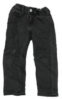 Čiernošedé relaxed fit waist tapered leg rifle H&M