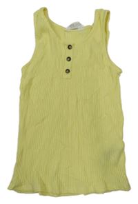 Žltý rebrovaný top H&M