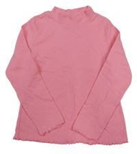 Ružový rebrovaný rolák H&M
