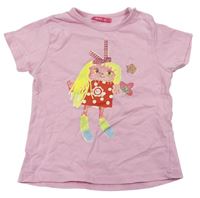 Ružové tričko s dievčatkom Hema