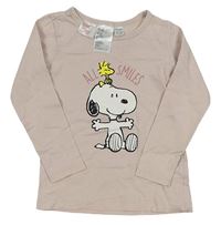 Pudrové tričko so Snoopym H&M