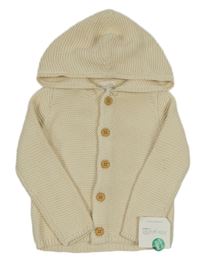 Nové - Krémový prepínaci sveter s kapucňou Carter's