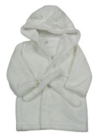 Bílý froté župan s kapucí F&F