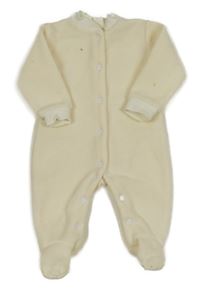 Krémový fleecový overal