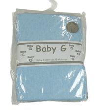 Nové - Modré melírované prostěradlo do postýlky